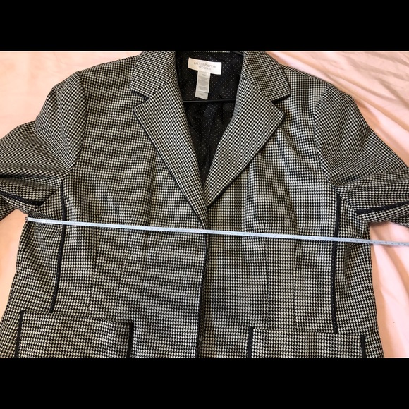 liz claiborne houndstooth blazer/jacket - Picture 5 of 6